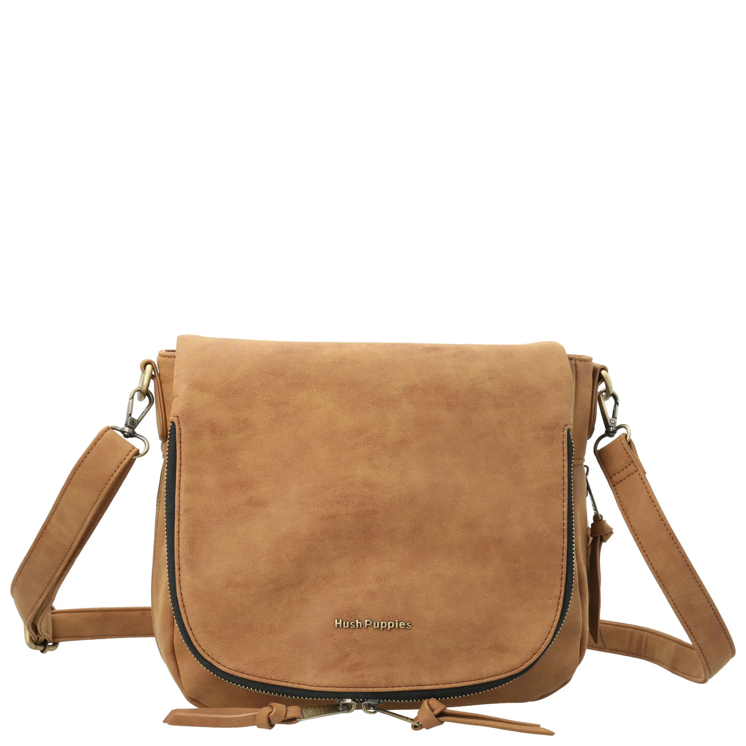 Cartera Ecocuero Mujer Draven Cross Café Hush Puppies