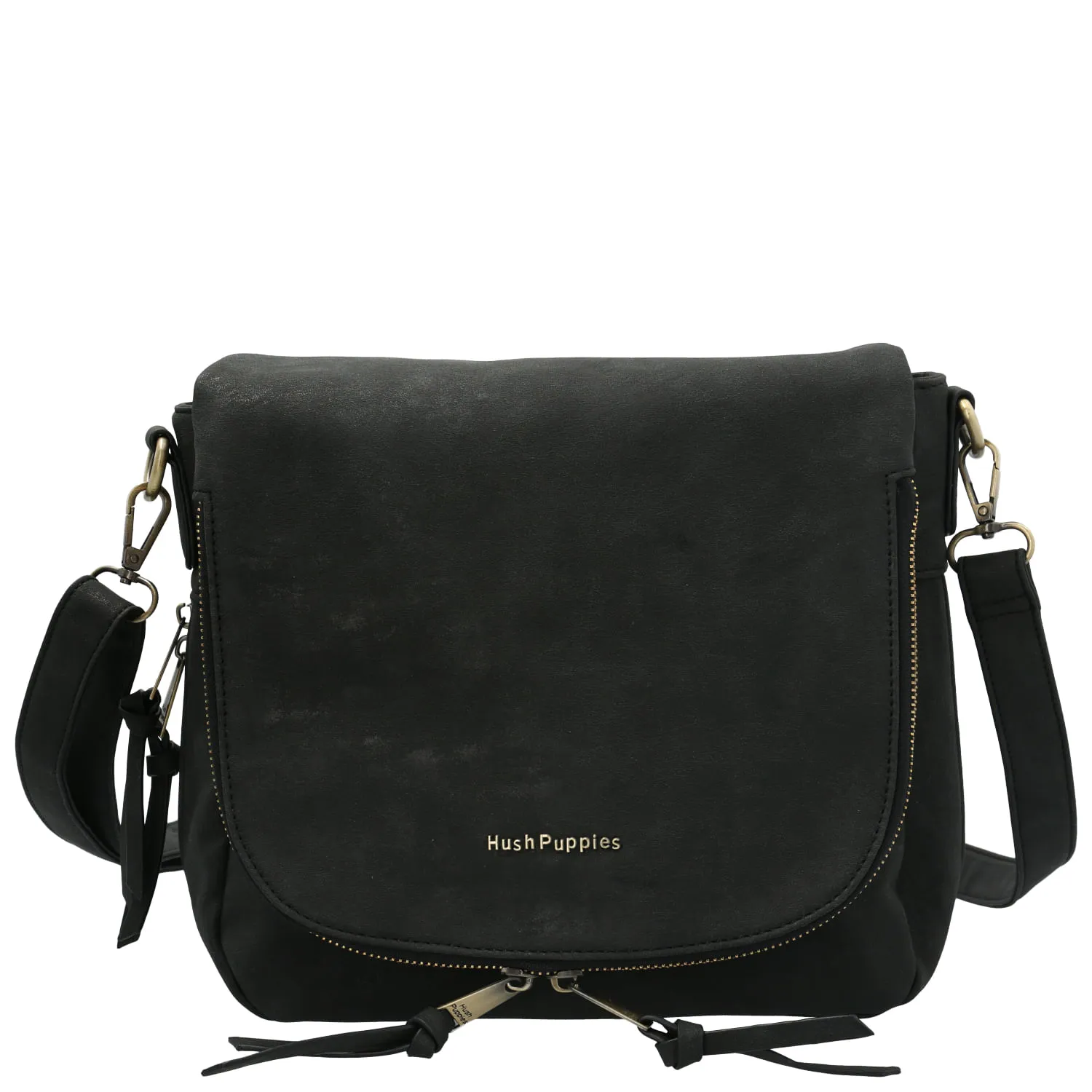 Cartera Ecocuero Mujer Draven Cross Negro Hush Puppies