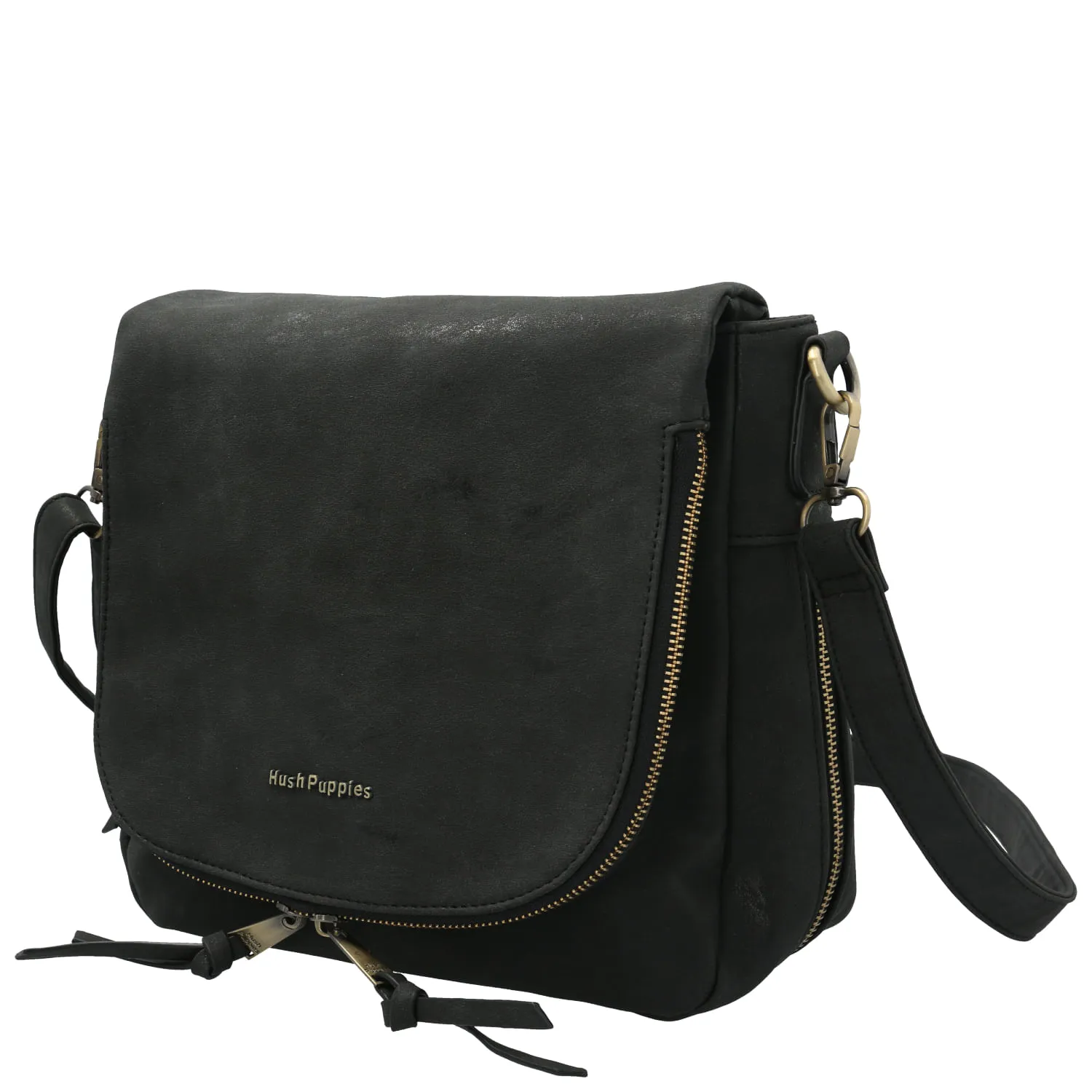 Cartera Ecocuero Mujer Draven Cross Negro Hush Puppies