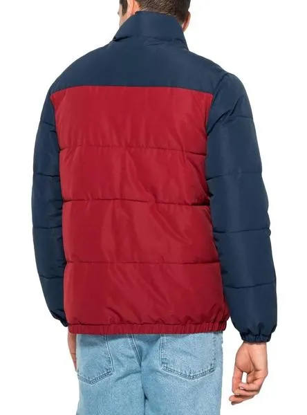 cazadora fila acolchada pelle tricolor para hombre