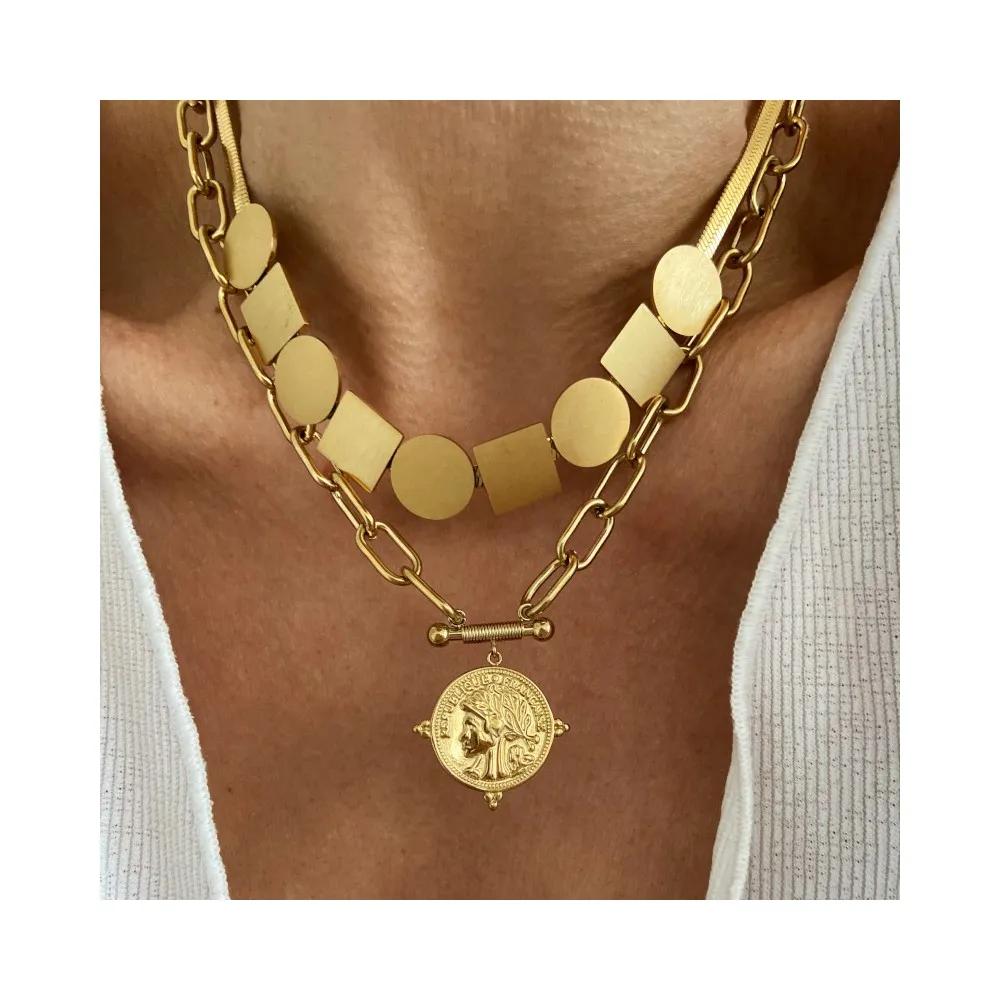 Collar Geometria Oro