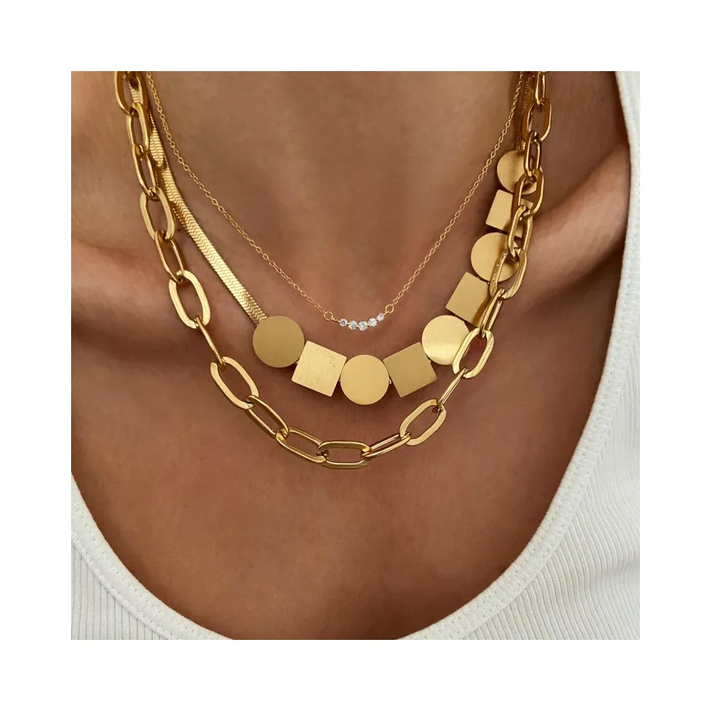 Collar Geometria Oro
