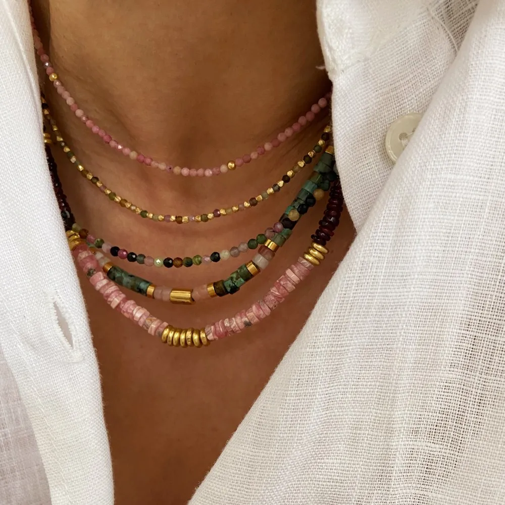 Collar Priscila Turquesa Oro
