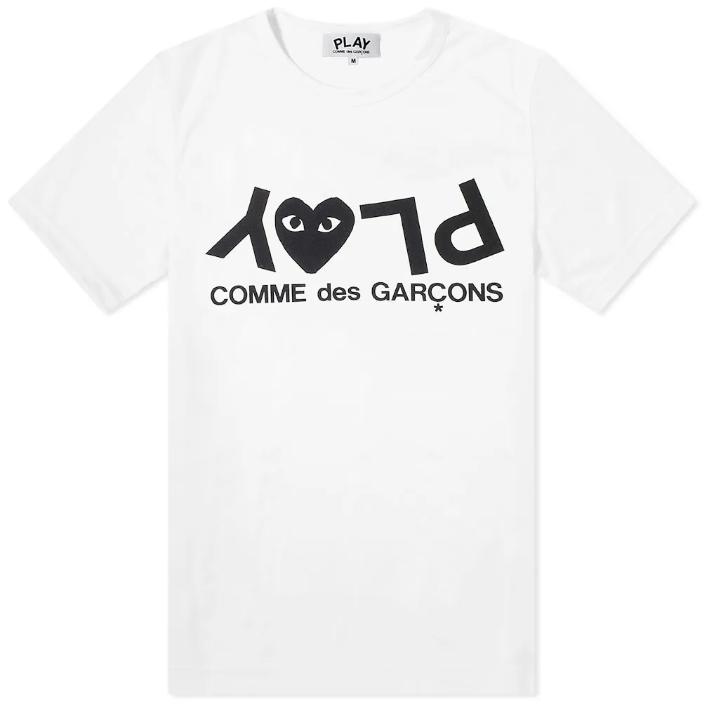 Comme des Garçons Play Inverted Text Logo Tee