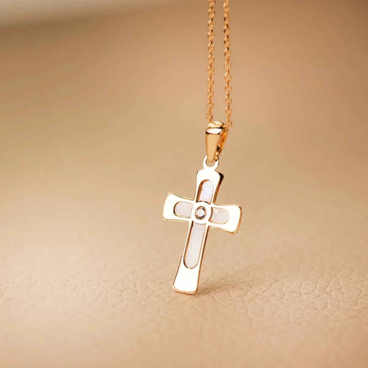 Cruz Oro Nácar