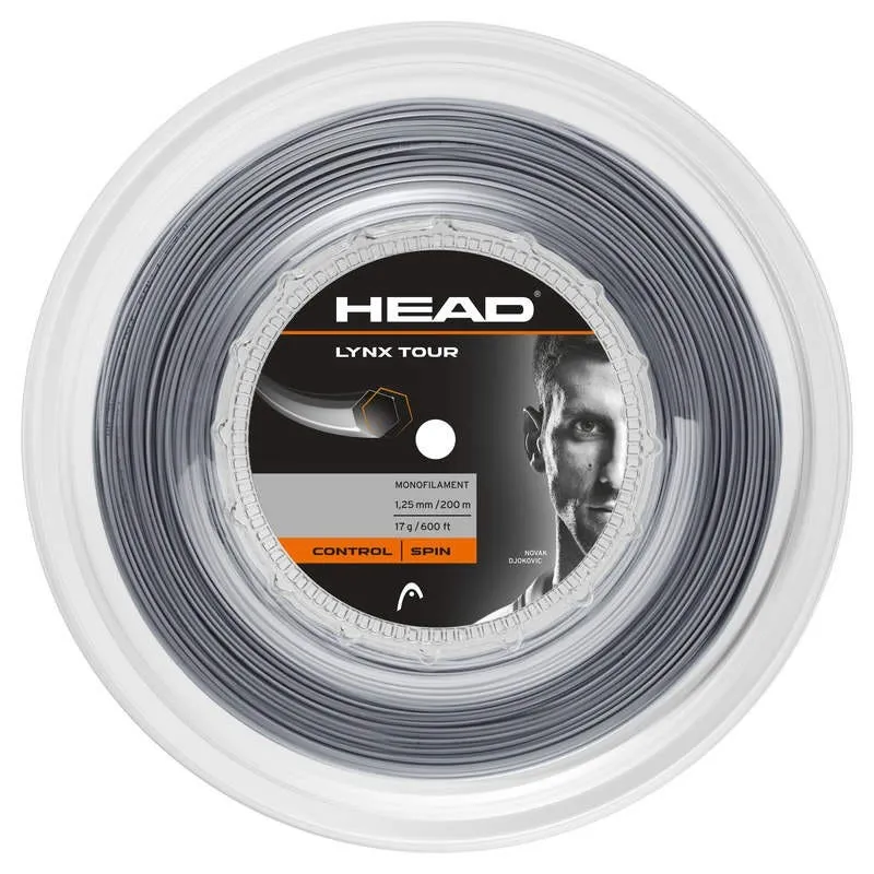 Cuerda Raqueta Tenis Head Lynx Tour Reel 16 gr 200m Gris