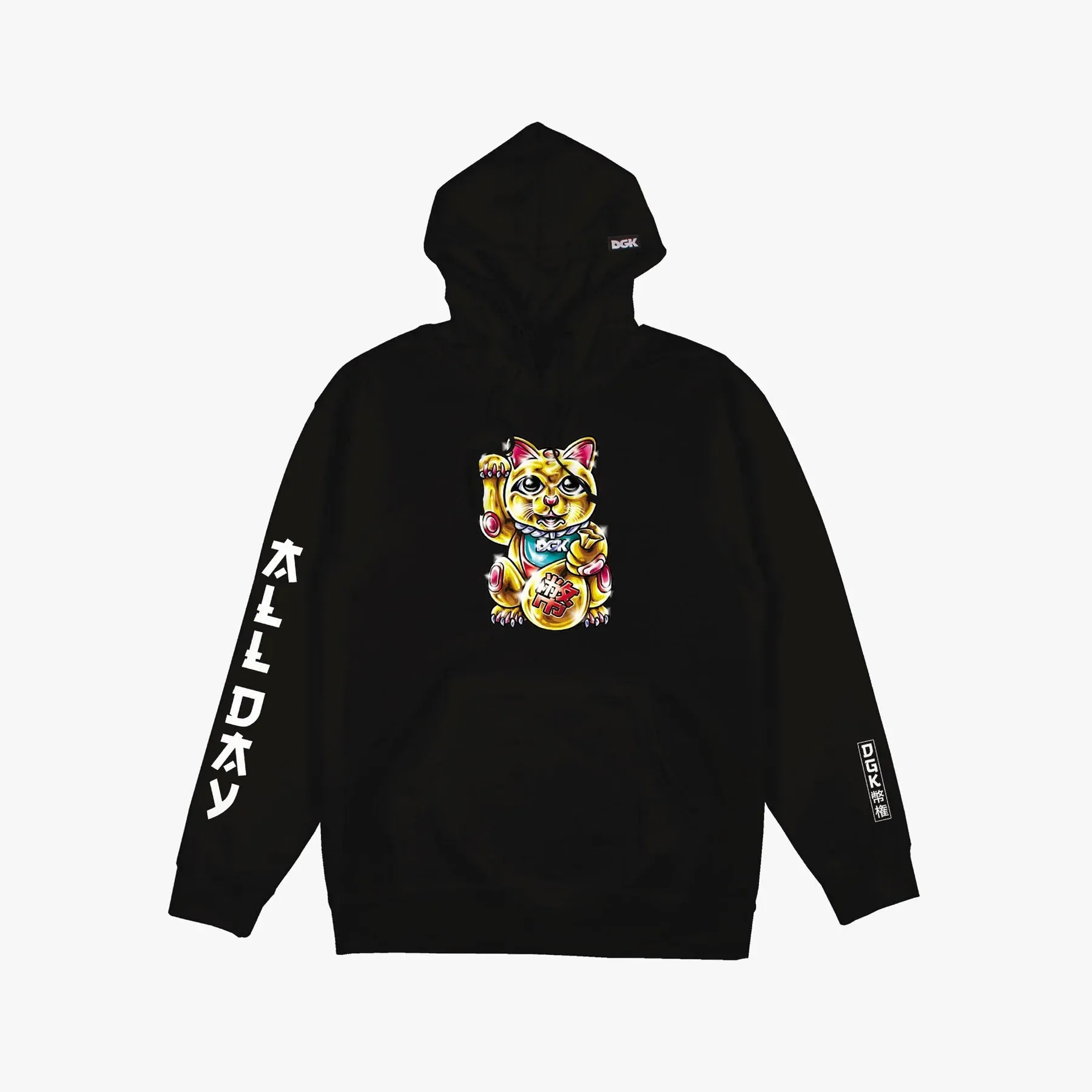 dgk sudadera golden cat black