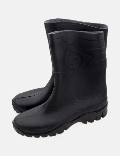 Dunlop Bota negra impermeable