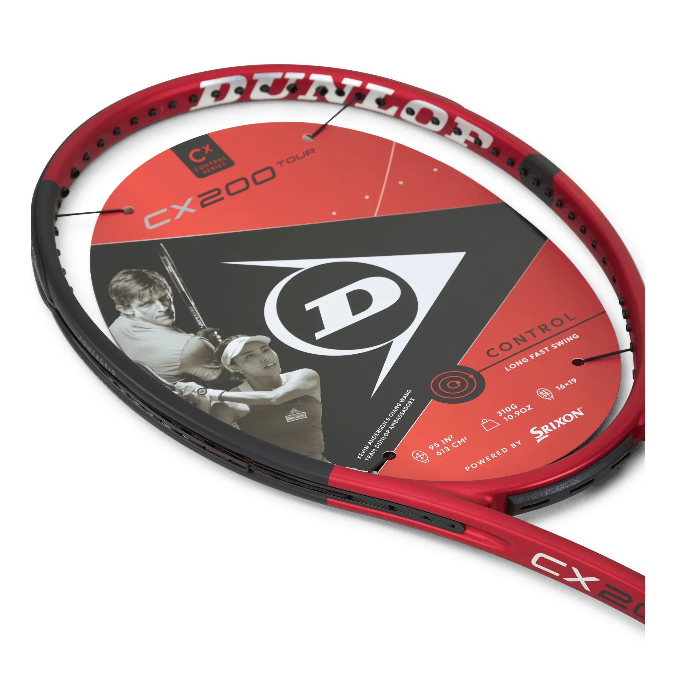 Dunlop Cx 200 Tour 16x19 Black/red