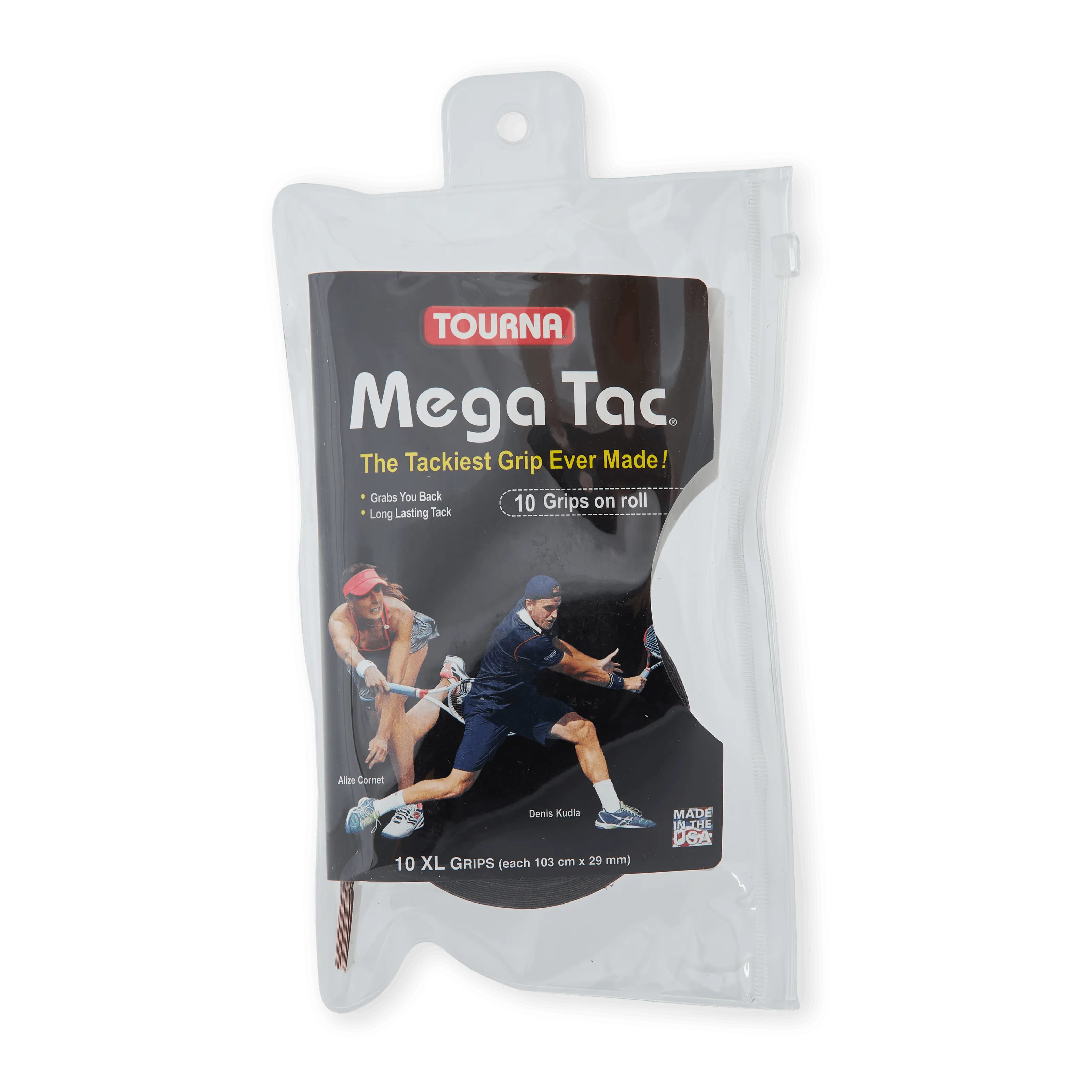 DUNLOP TOURNA MEGA TAC 10PACK BLACK