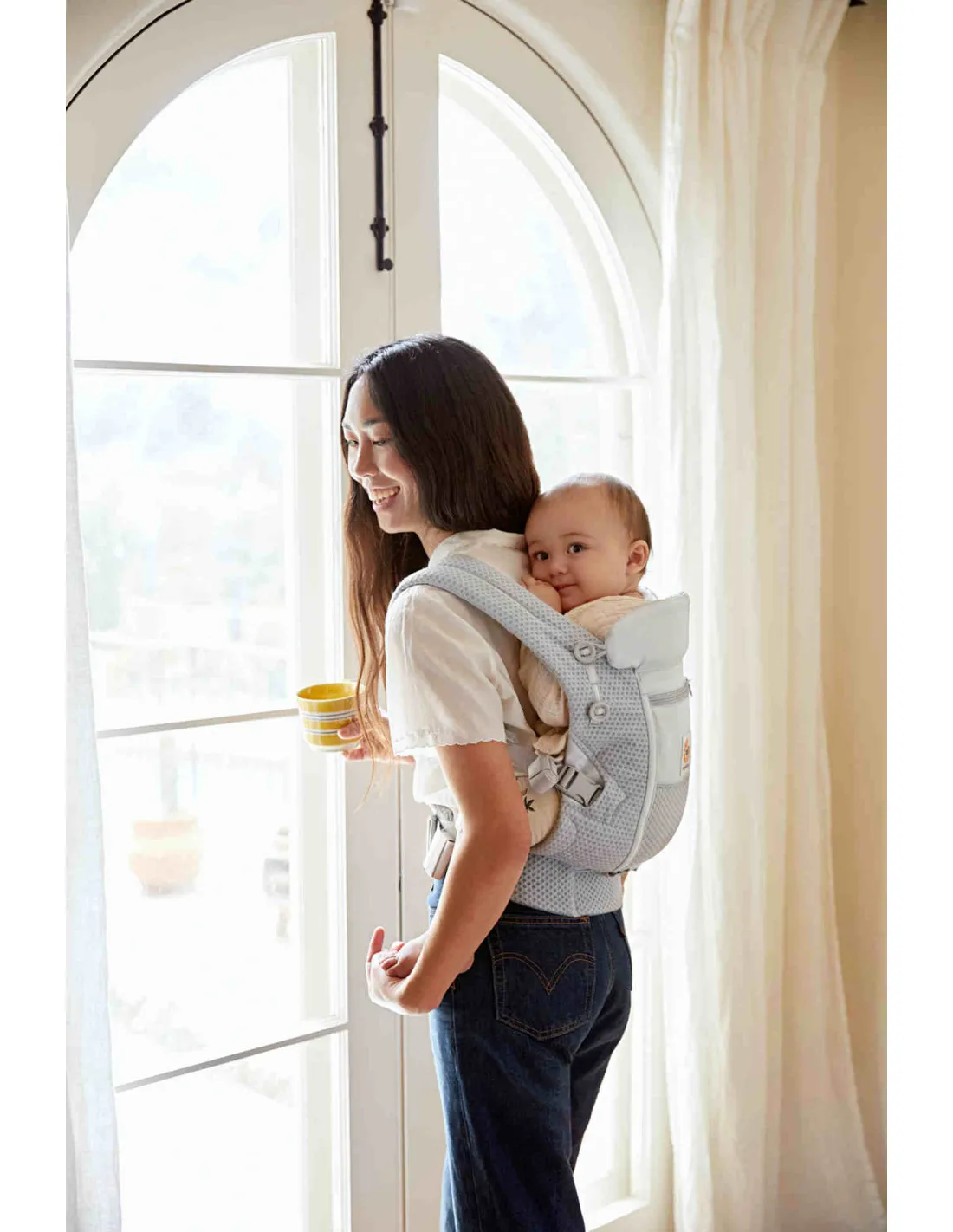 Ergobaby Mochila portabebé Ergobaby Adapt Soft Flex Mesh gris perla
