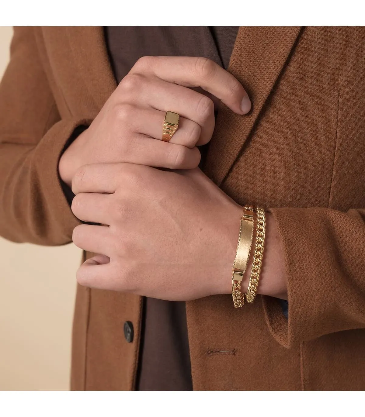 Esclava Caballero Barbada Abel Oro 18K