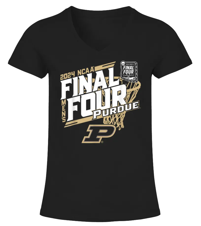Final Four 2024 March Madness Camiseta cuello pico Mujer