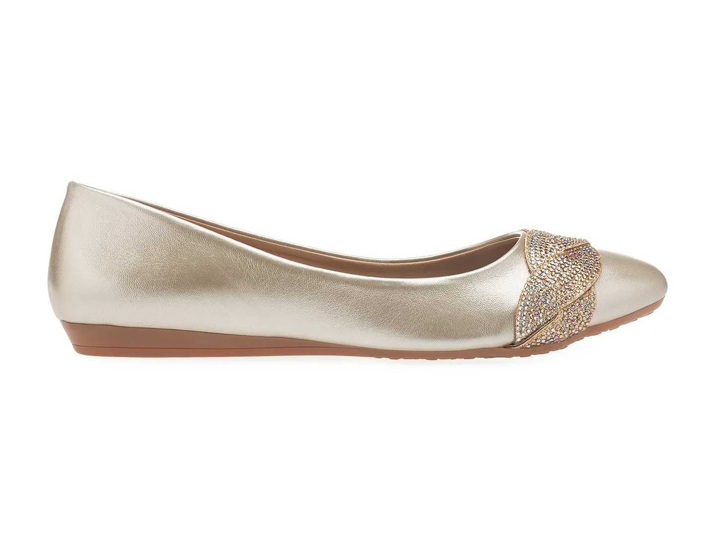 Flats Clasben 5960 Oro Para Mujer