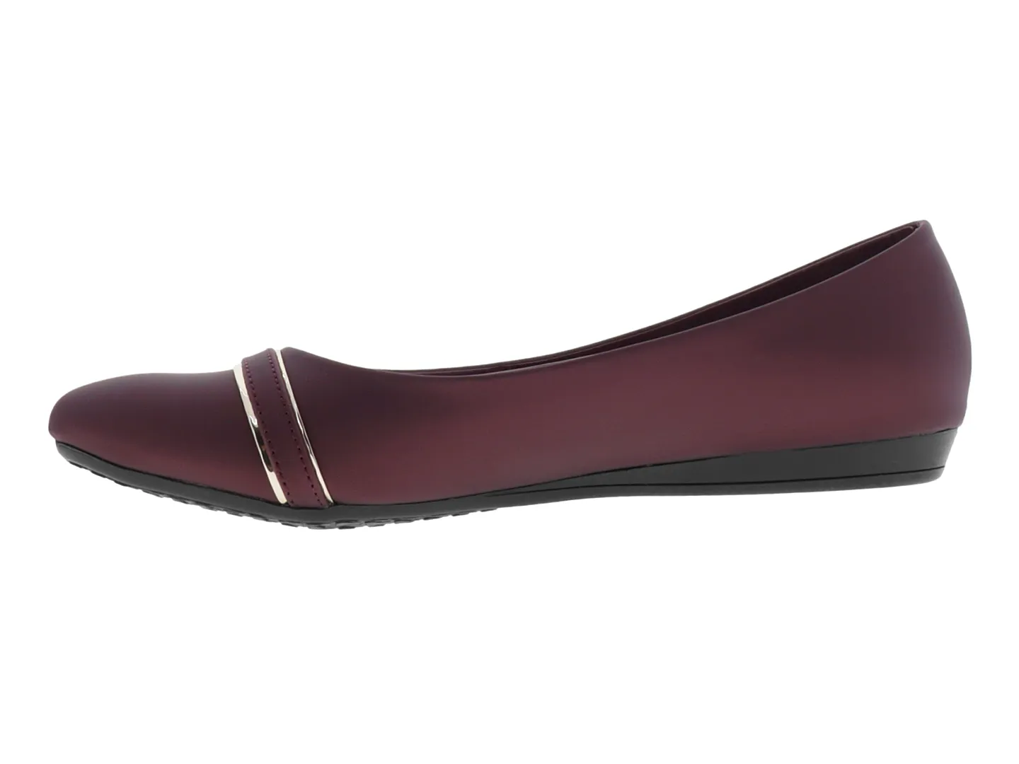 Flats Clasben Cenicienta Tinto Para Mujer