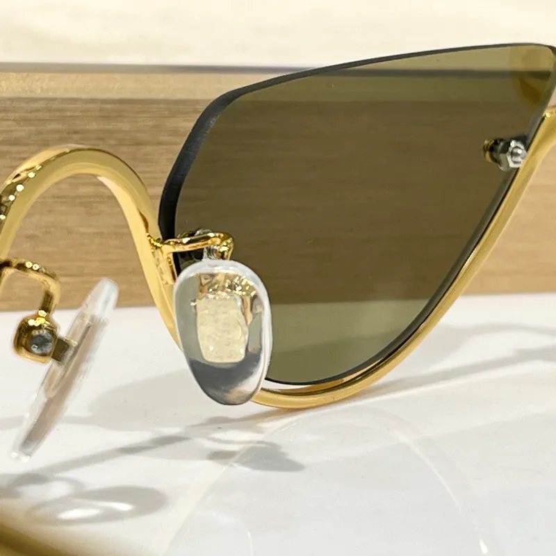 GAFAS DE SOL PARA HOMBRES MUJERES POPULAR SUMMER 1603 DISEñADOR FASHION CAT EYE HALF FRAME AVANTGARDE GOGGLES ESTILO DE OCIO AN