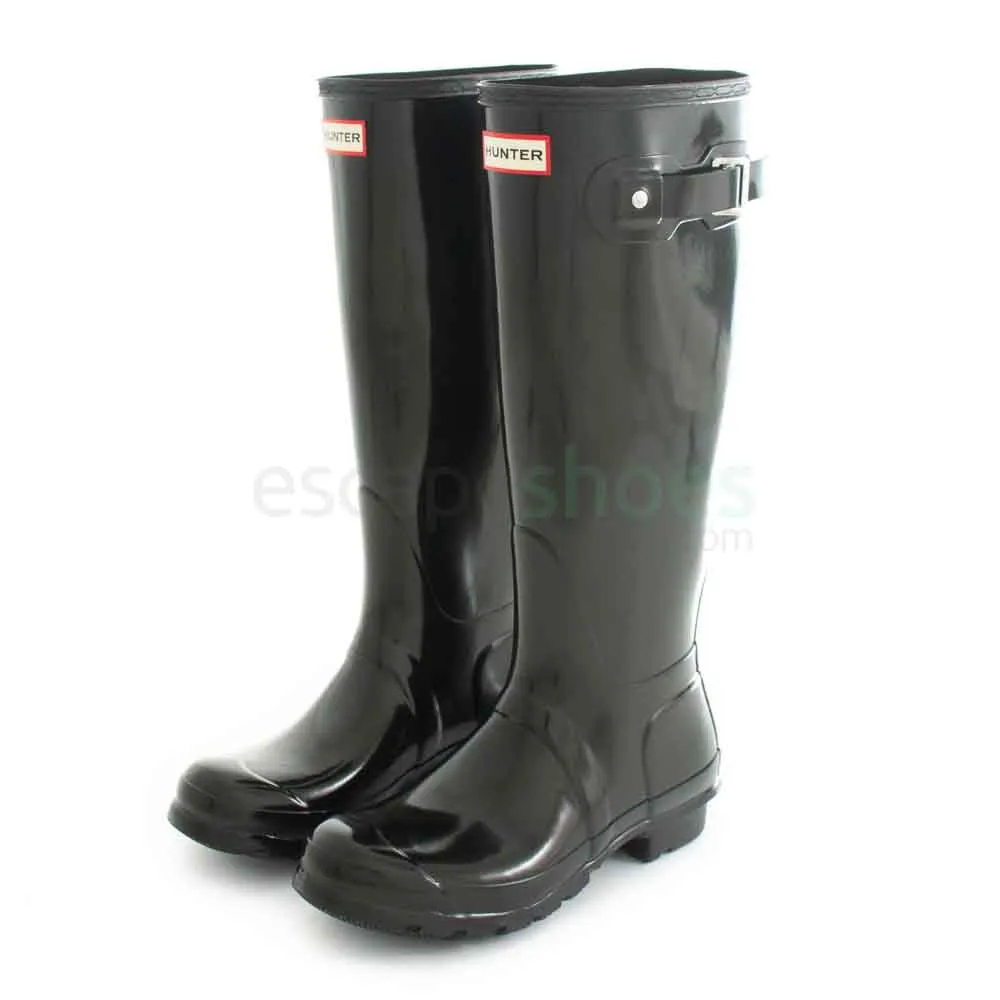 Galochas HUNTER Womens Original Tall Gloss Black WFT1000RGLBLK