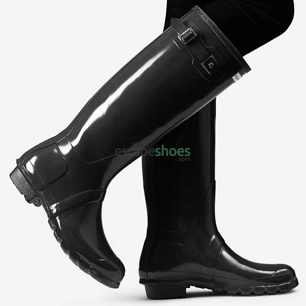 Galochas HUNTER Womens Original Tall Gloss Black WFT1000RGLBLK