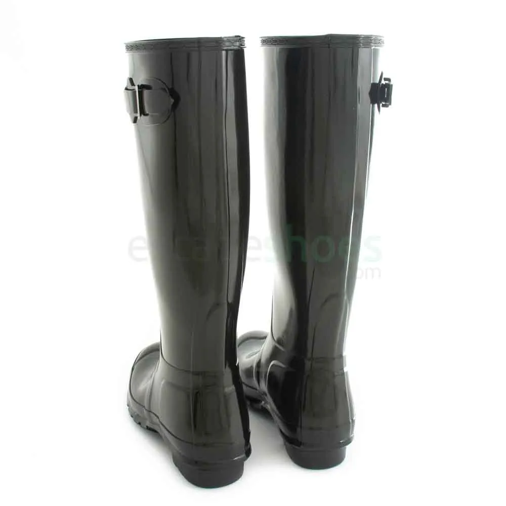 Galochas HUNTER Womens Original Tall Gloss Black WFT1000RGLBLK