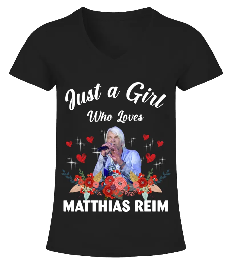 GIRL WHO LOVES MATTHIAS REIM Camiseta cuello pico Mujer