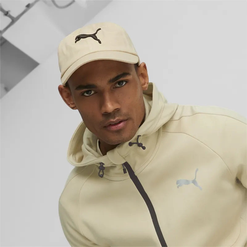 Gorra curva beige ajustable Essentials Cat Logo de Puma