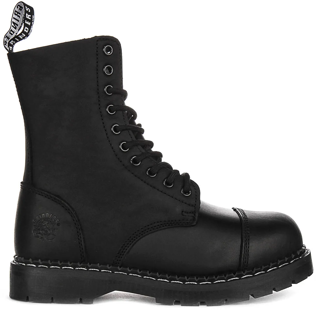 Grinders Stag Air Cushioned Sole In Burgundy | Steel Toe