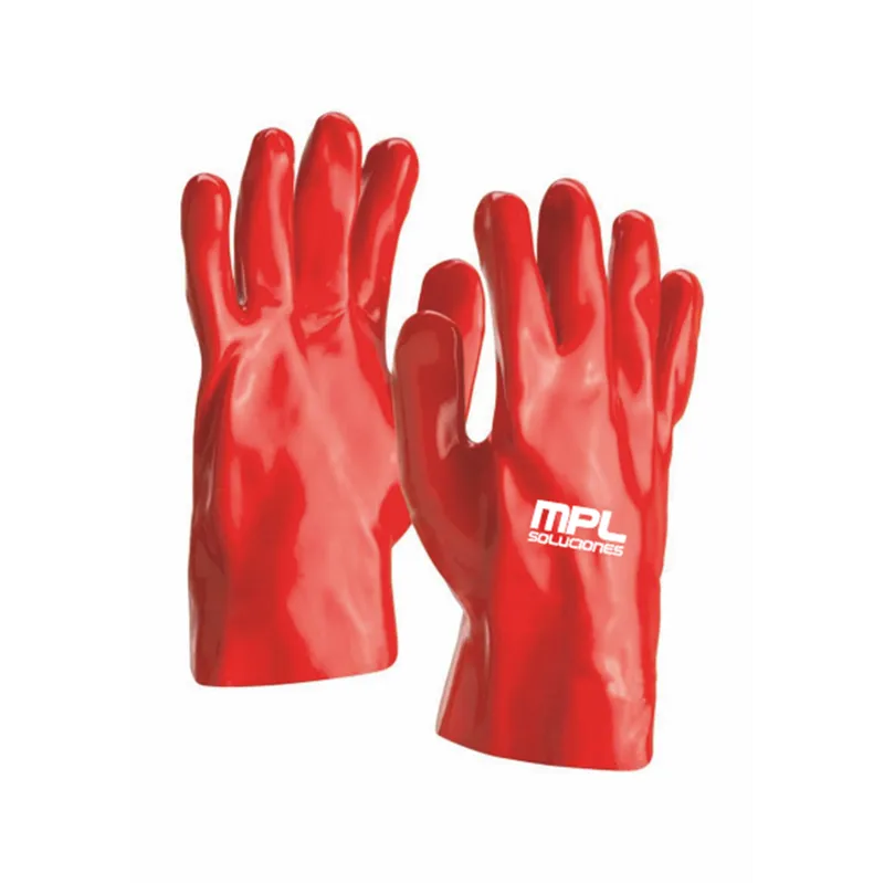 Guante GPVCRQ27CM fabricado en PVC rojo 27 CMS  (Cat. III)