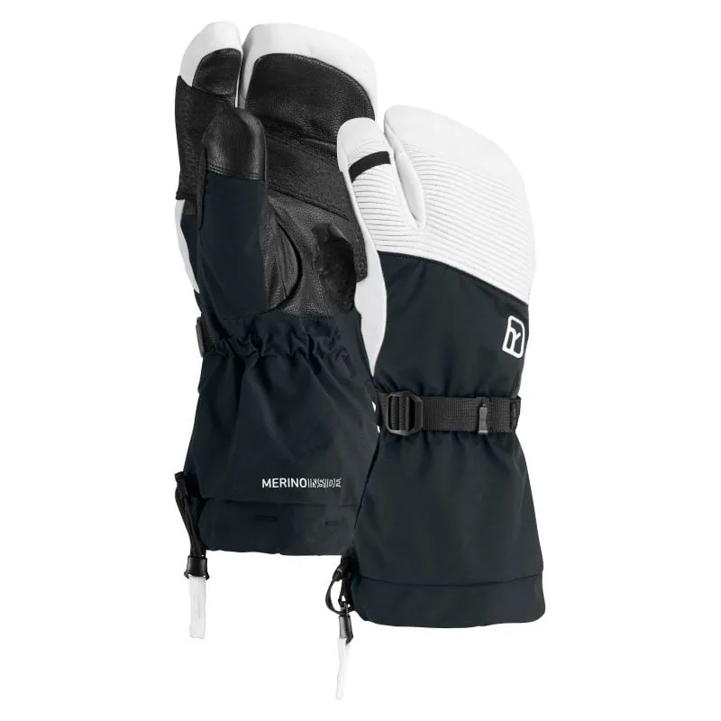 Guantes de 3 dedos Ortovox FREERIDE 3 FINGER GLOVE PRO (negro cuervo)