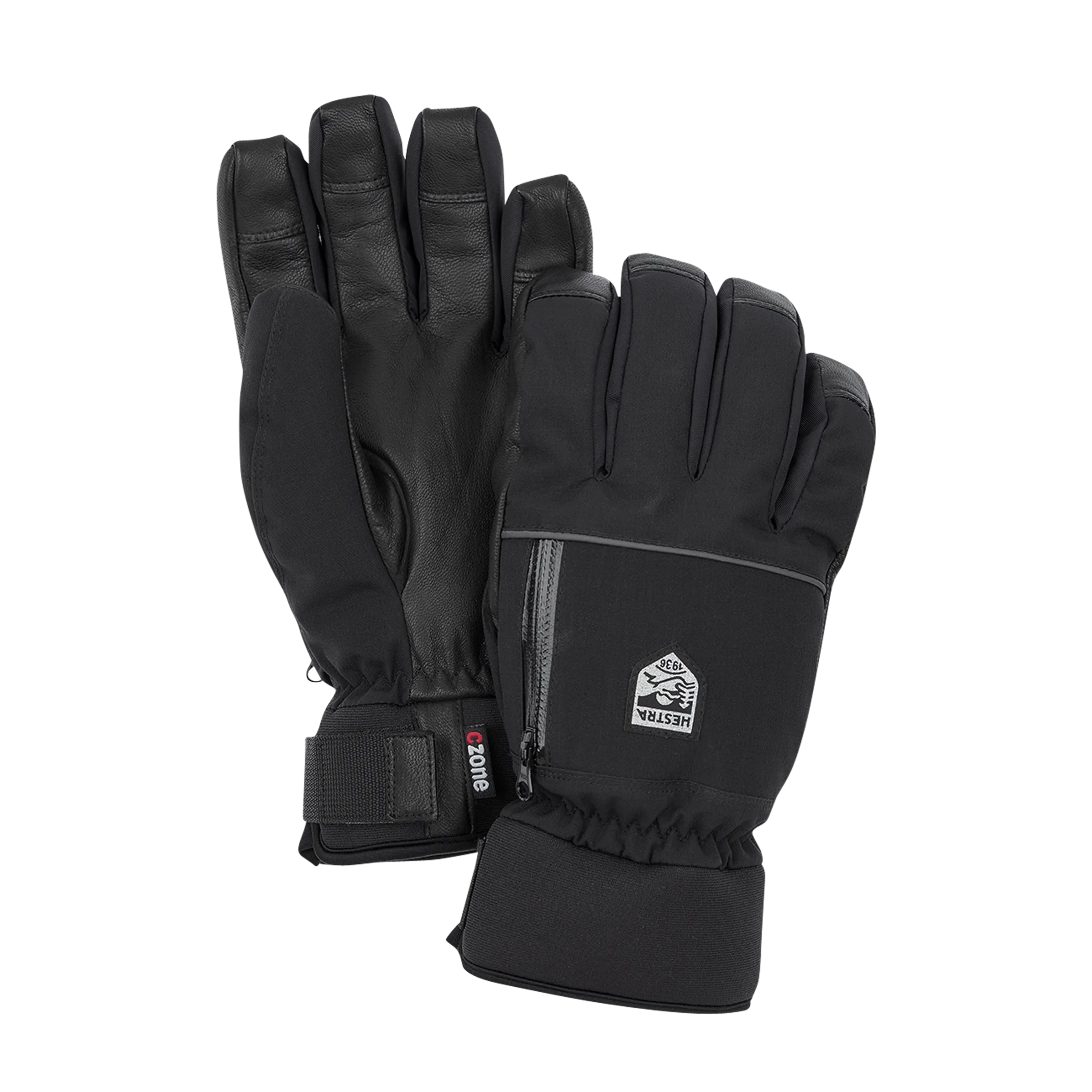 Guantes Moto de Nieve Hestra CZone Pointer Short Finger Negros