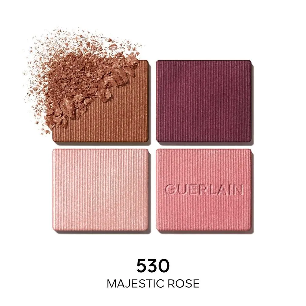 GUERLAIN OMBRES G  SOMBRAS DE OJOS 4COLORES EN   530 MAJESTIC ROSE