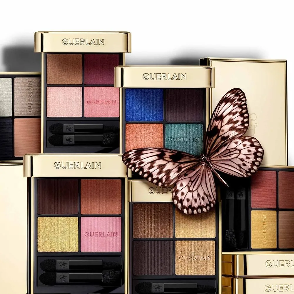 GUERLAIN OMBRES G  SOMBRAS DE OJOS 4COLORES EN   530 MAJESTIC ROSE