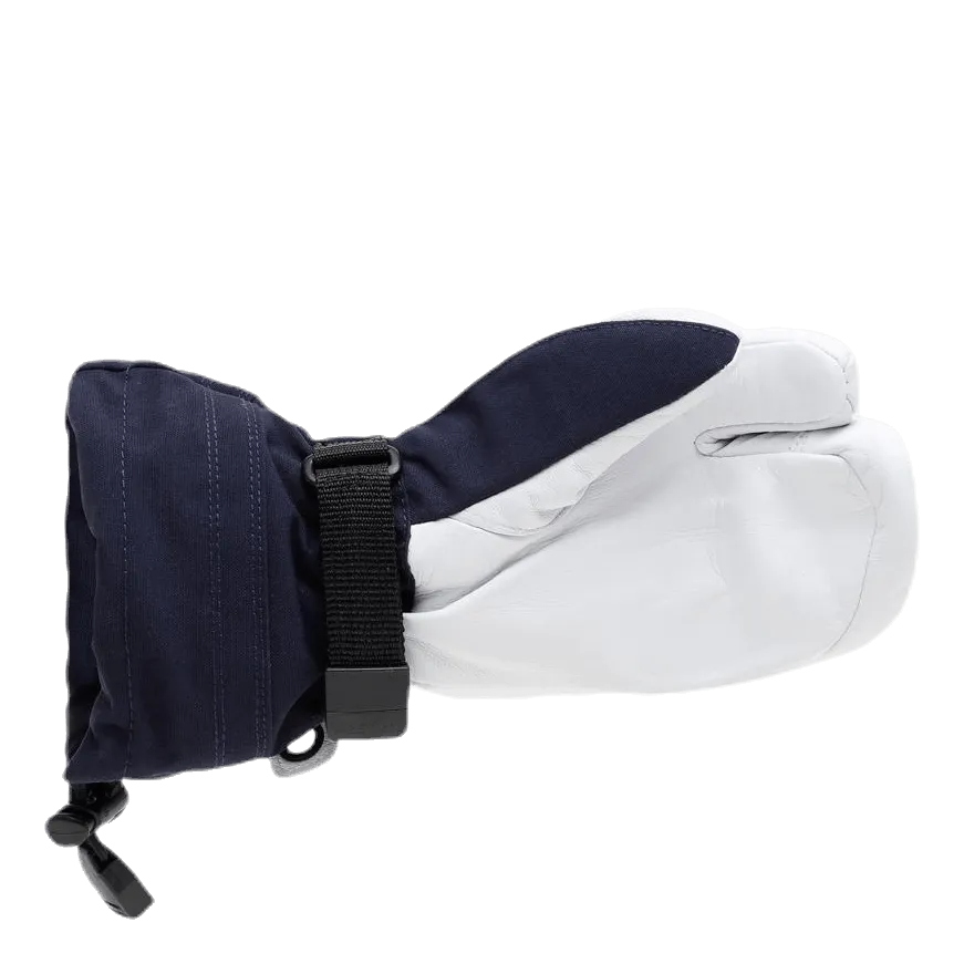 HESTRA ARMY LEATHER HELI SKI 3FINGER JUNIOR BLUE