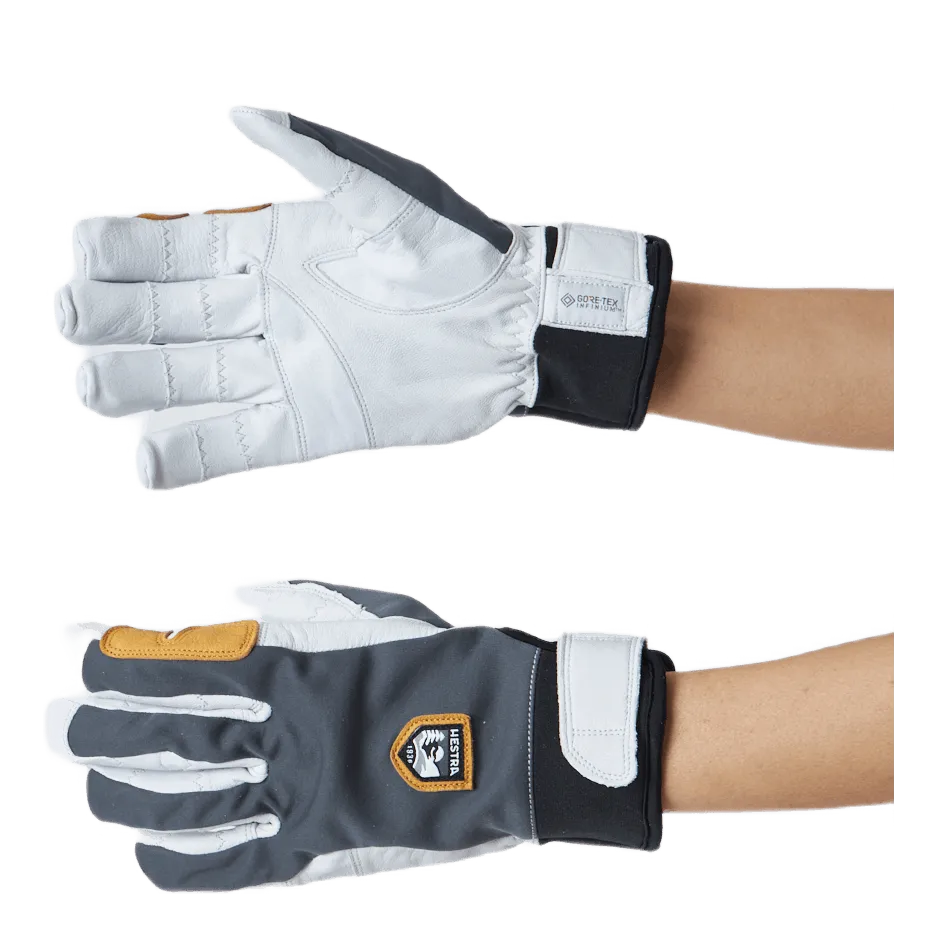 HESTRA ERGO GRIP ACTIVE  5 FINGER GRå / OFFWHITE
