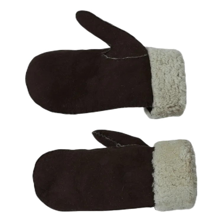 Hestra Sheepskin Mitt Brown
