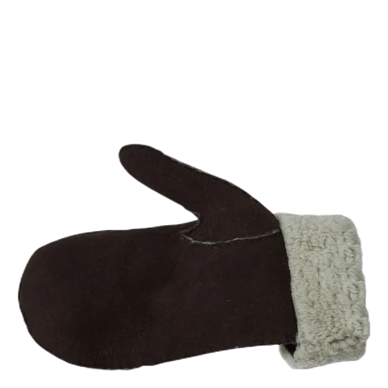 Hestra Sheepskin Mitt Brown