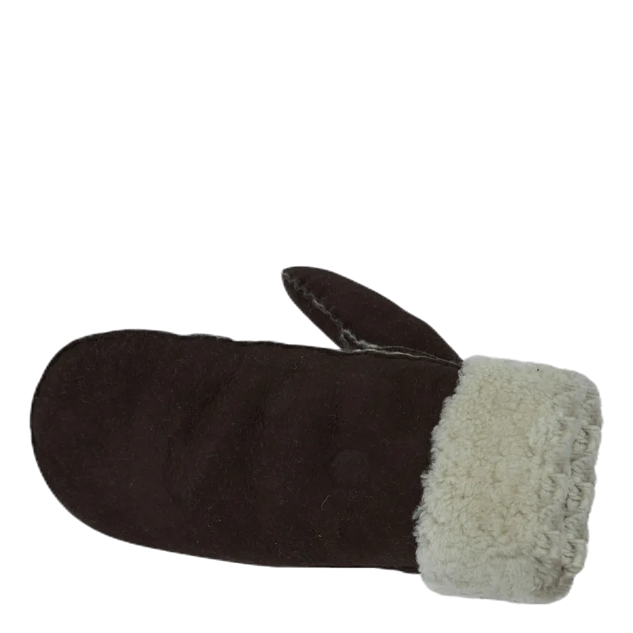 Hestra Sheepskin Mitt Brown