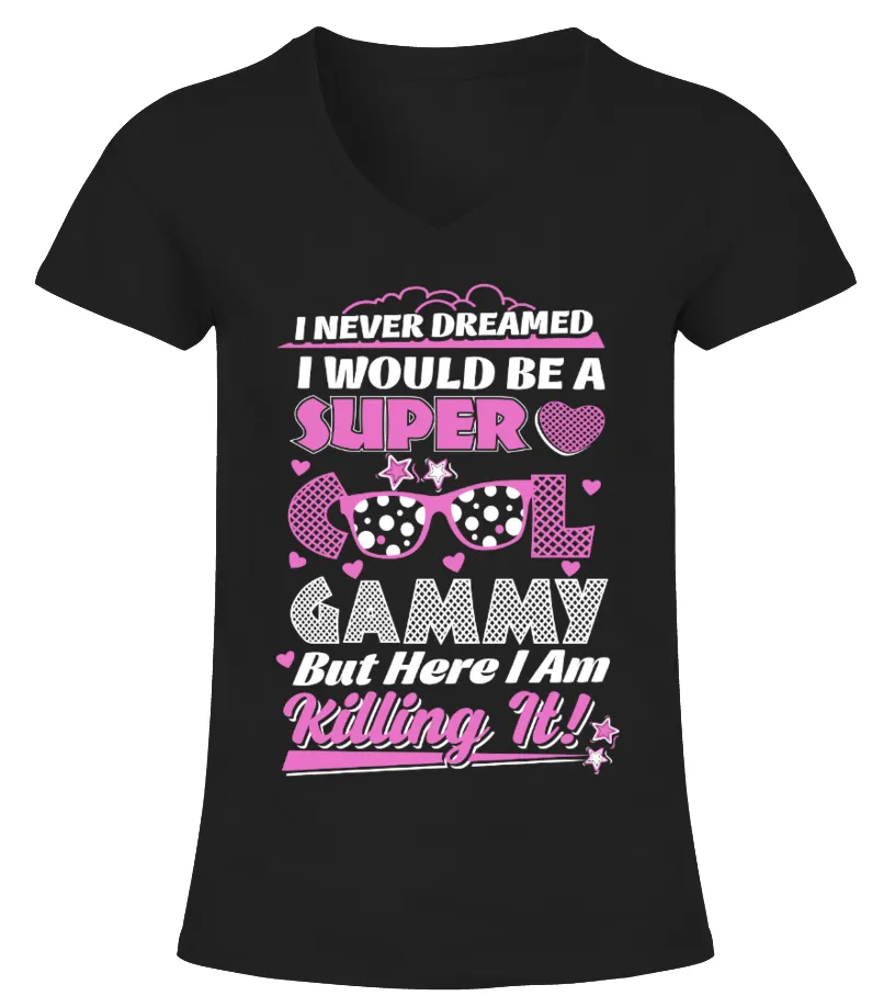 I Would Super Cool Gammy But Camiseta cuello pico Mujer