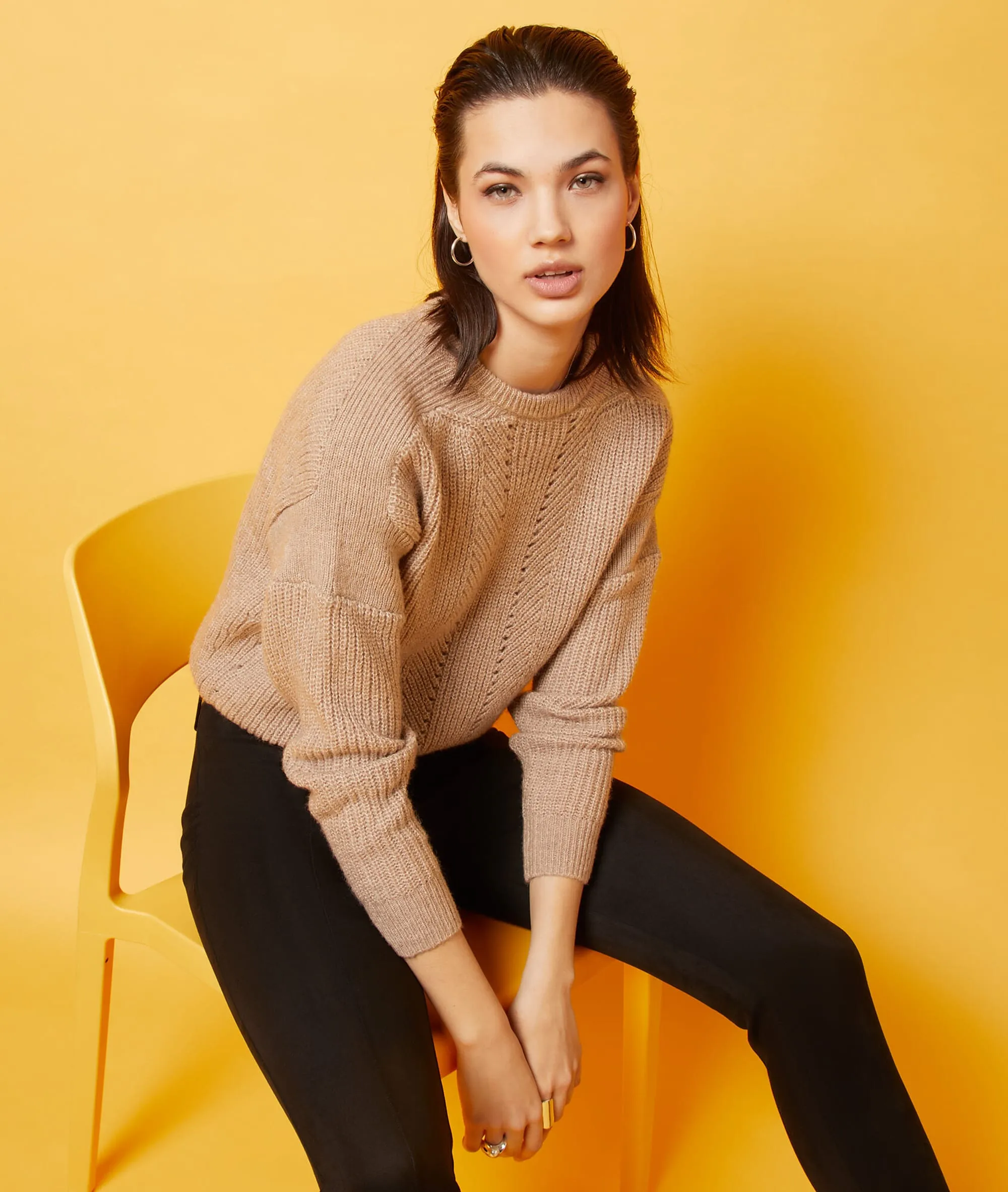 JERSEY DE PUNTO ASTRID BEIGE  ETAM