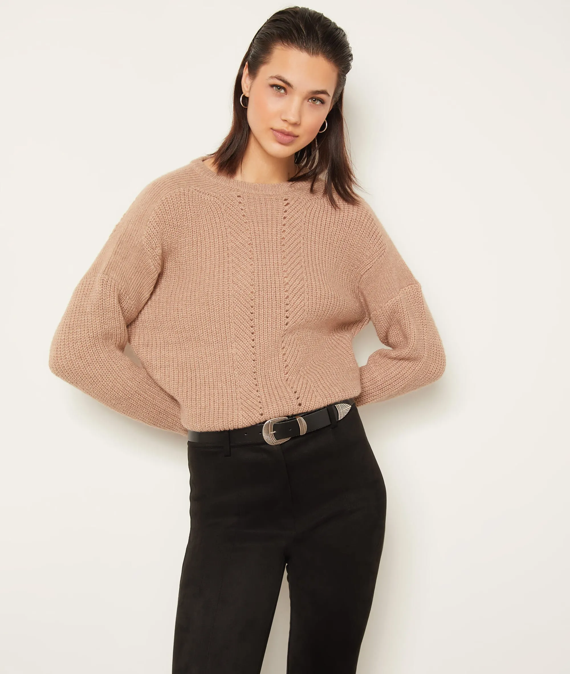 JERSEY DE PUNTO ASTRID BEIGE  ETAM