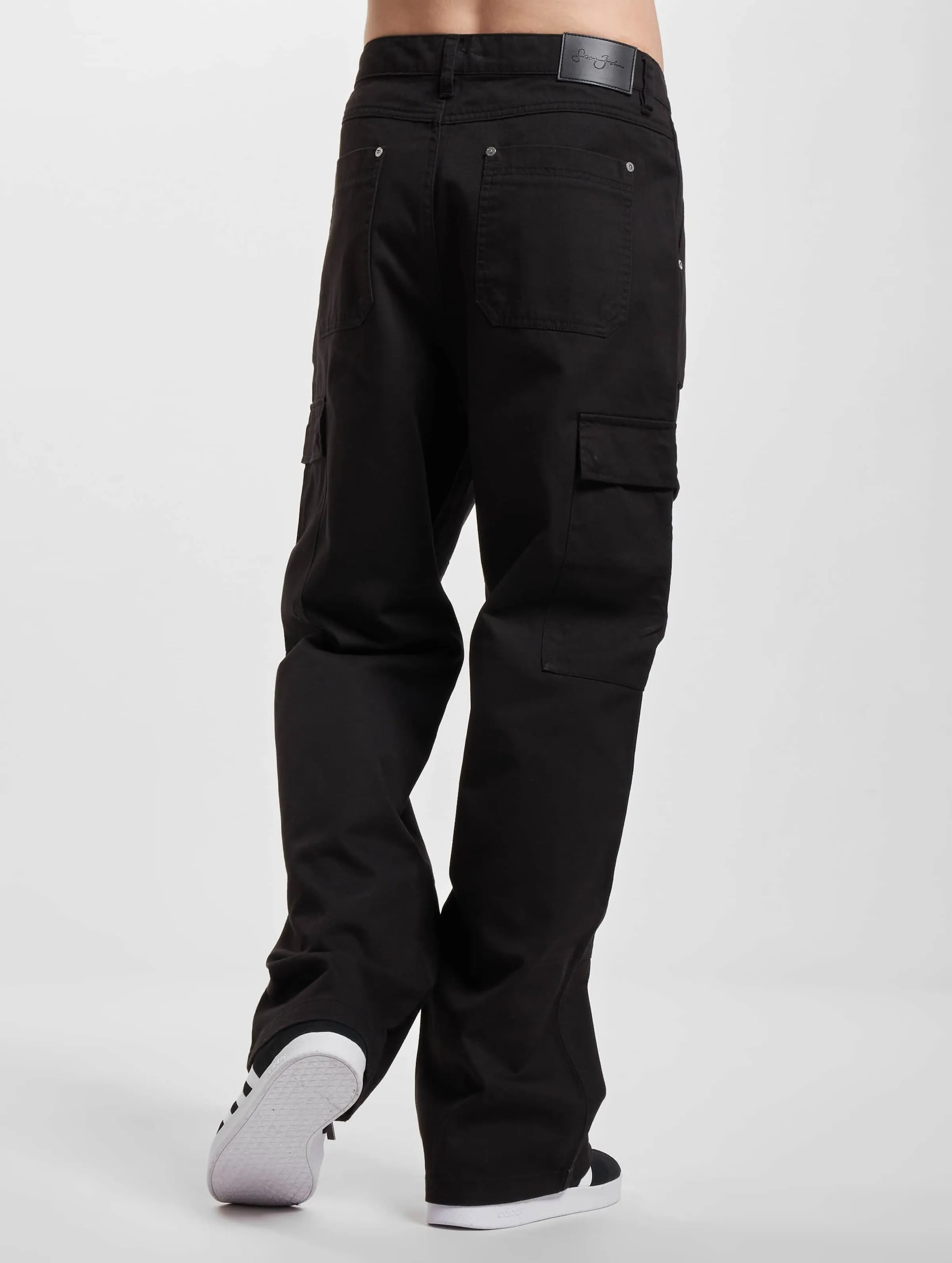 JM2330122 SJ SCRIPT LOGO FRONT ZIP CARGOPANTS