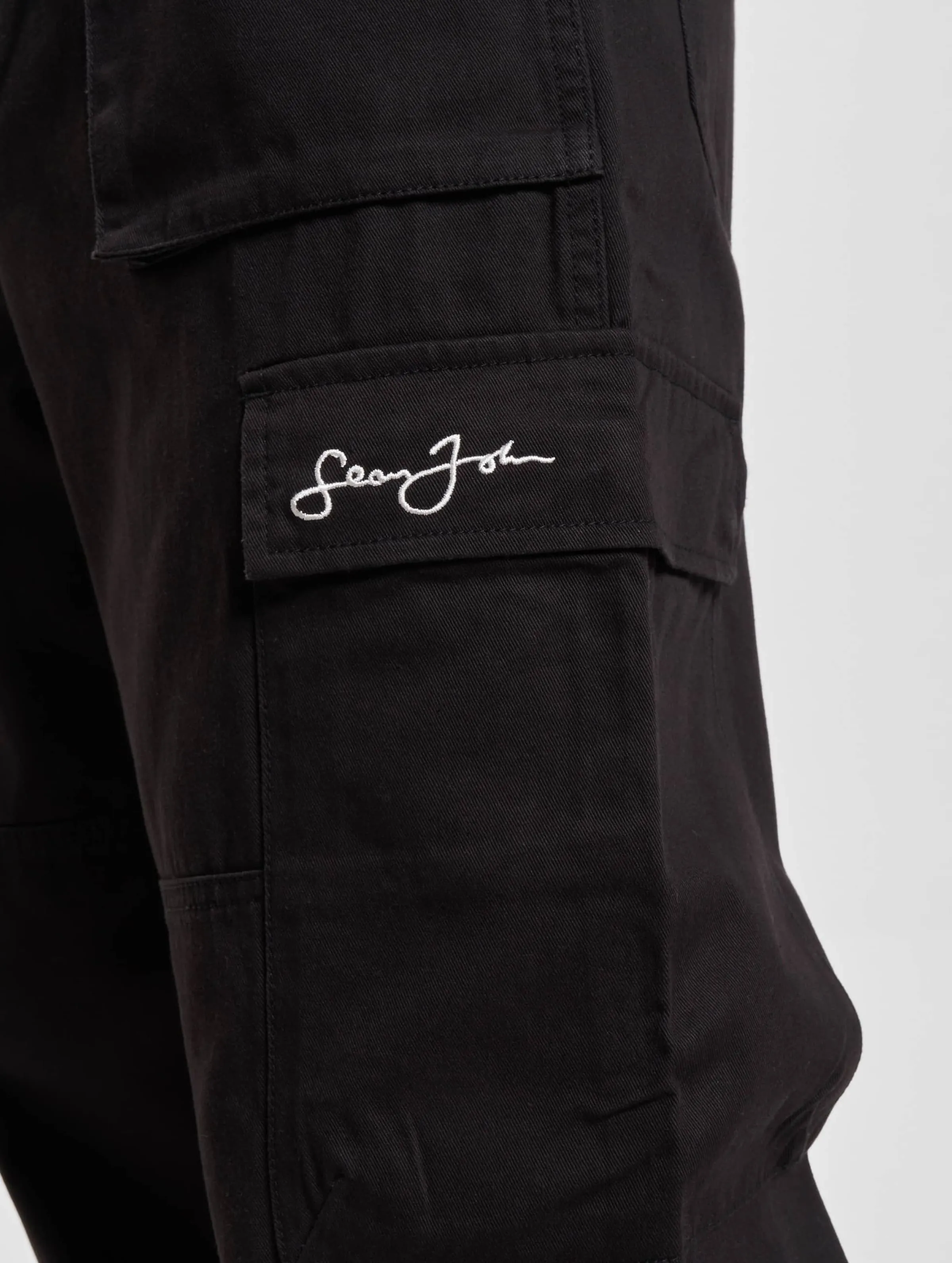 JM2330122 SJ SCRIPT LOGO FRONT ZIP CARGOPANTS