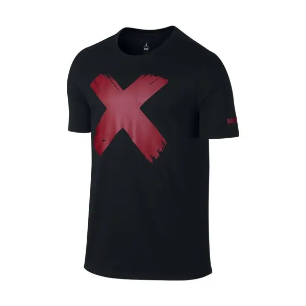 Jordan Camiseta AJ 1 Banned Logo (010/black/gym red)