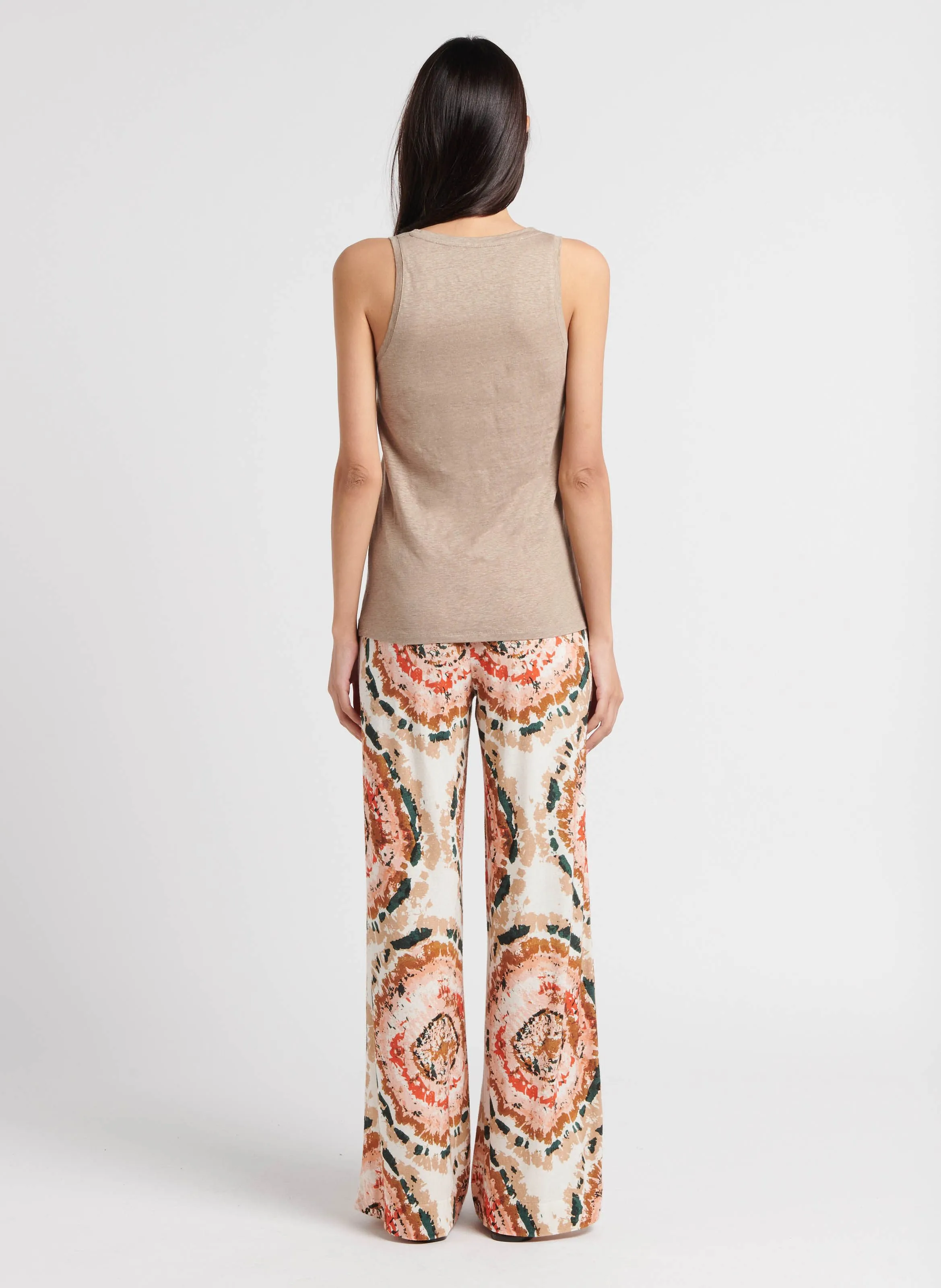 MAJESTIC FILATURES Pantalón ancho estampado en multicolor