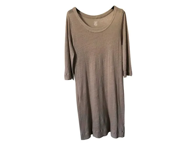 Majestic Vestidos Beige Gris pardo 
