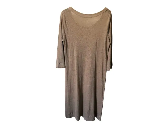 Majestic Vestidos Beige Gris pardo 