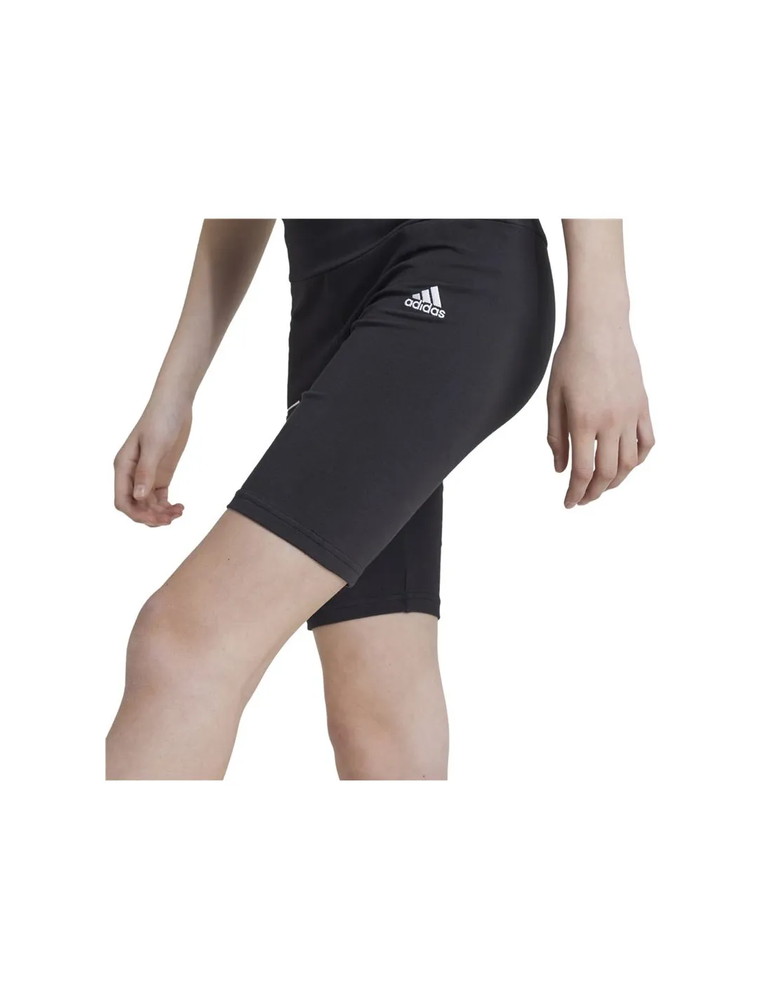 Mallas adidas Brand Love Biker Niña Negro/Blanco