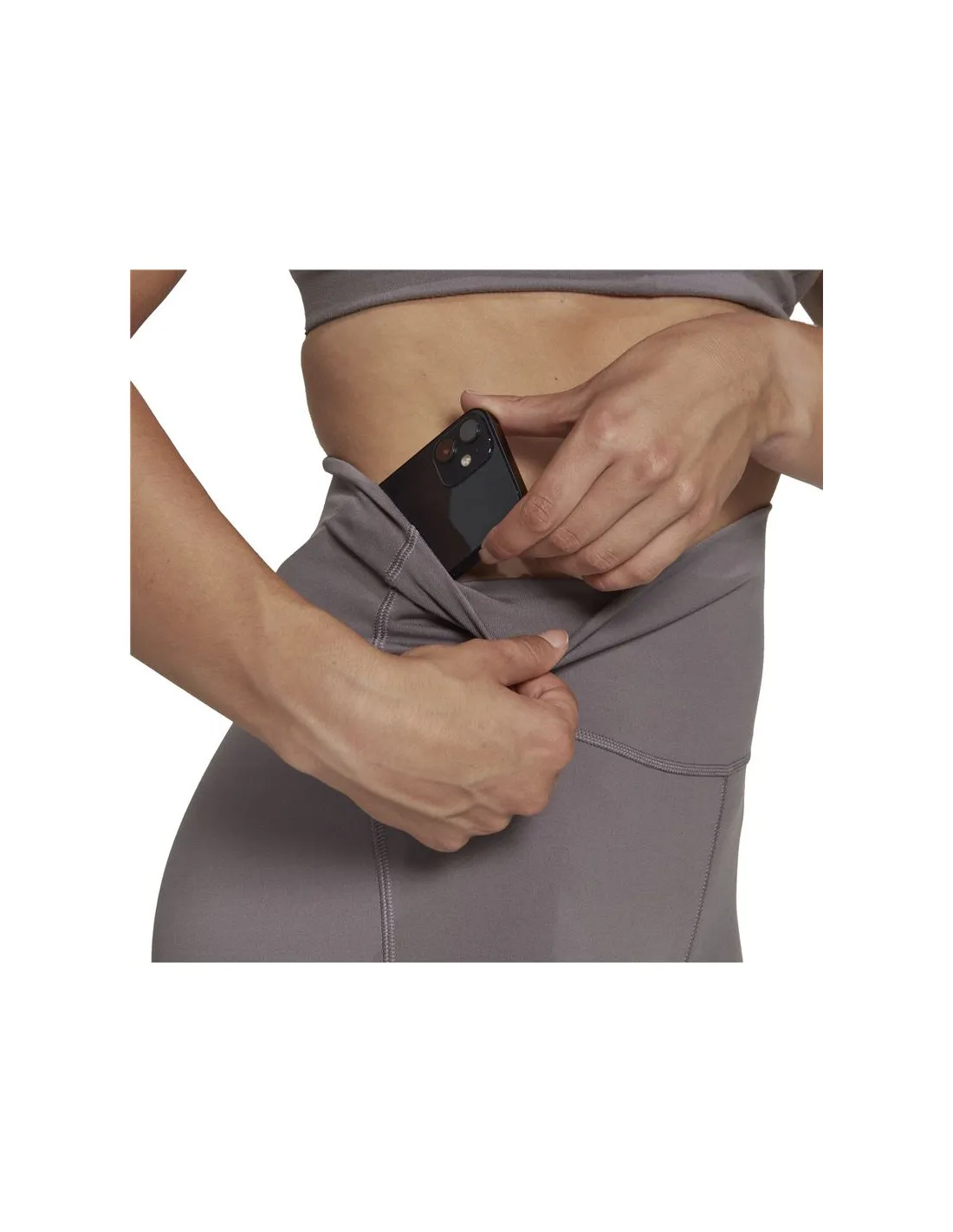 Mallas adidas Yoga y Pilates Studio Flared Gris Mujer
