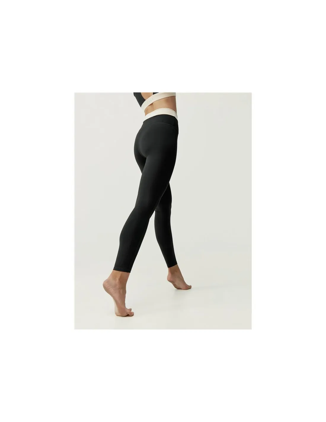Mallas Born Living Yoga Fiorella Black/Tapioca Mujer