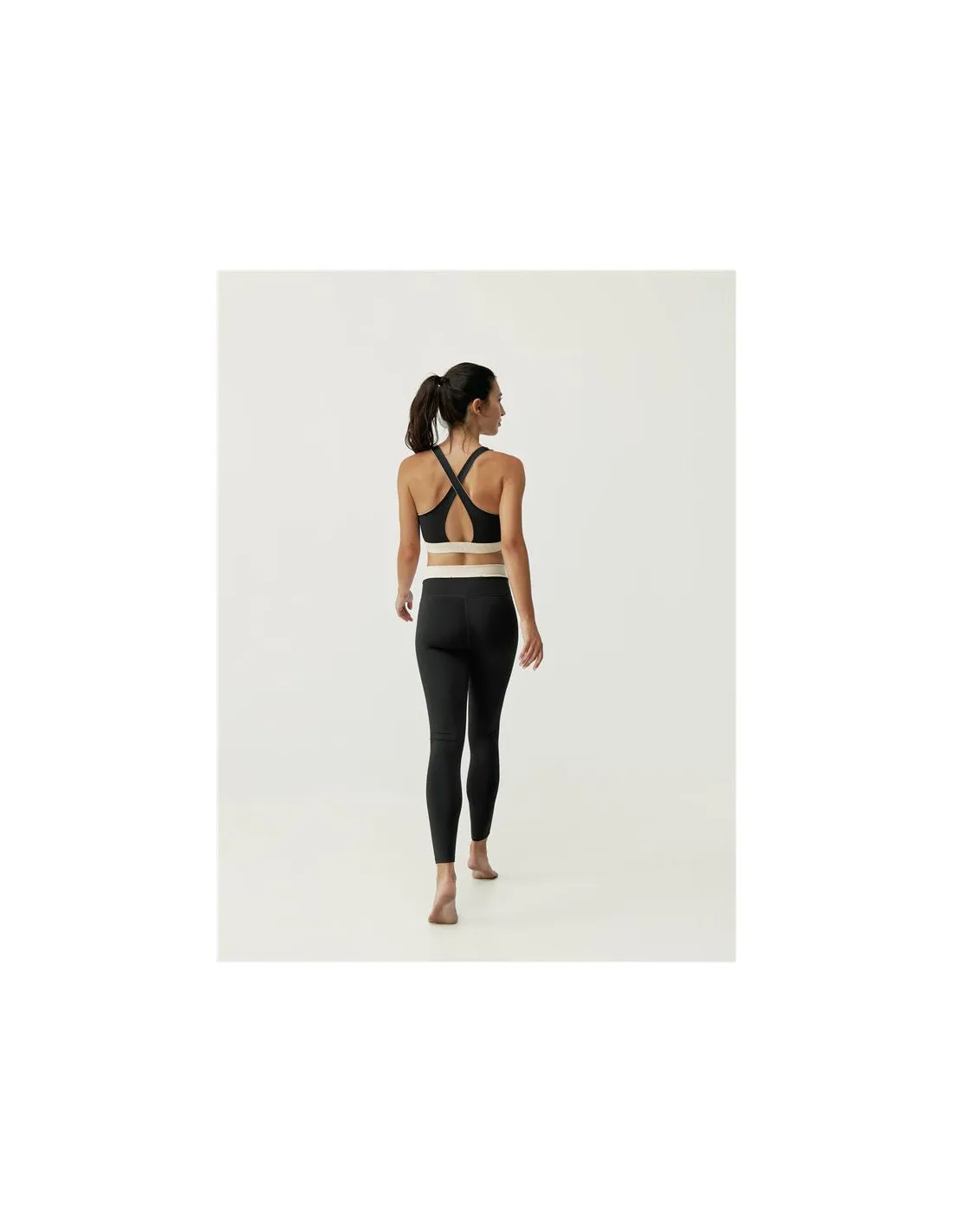 Mallas Born Living Yoga Fiorella Black/Tapioca Mujer