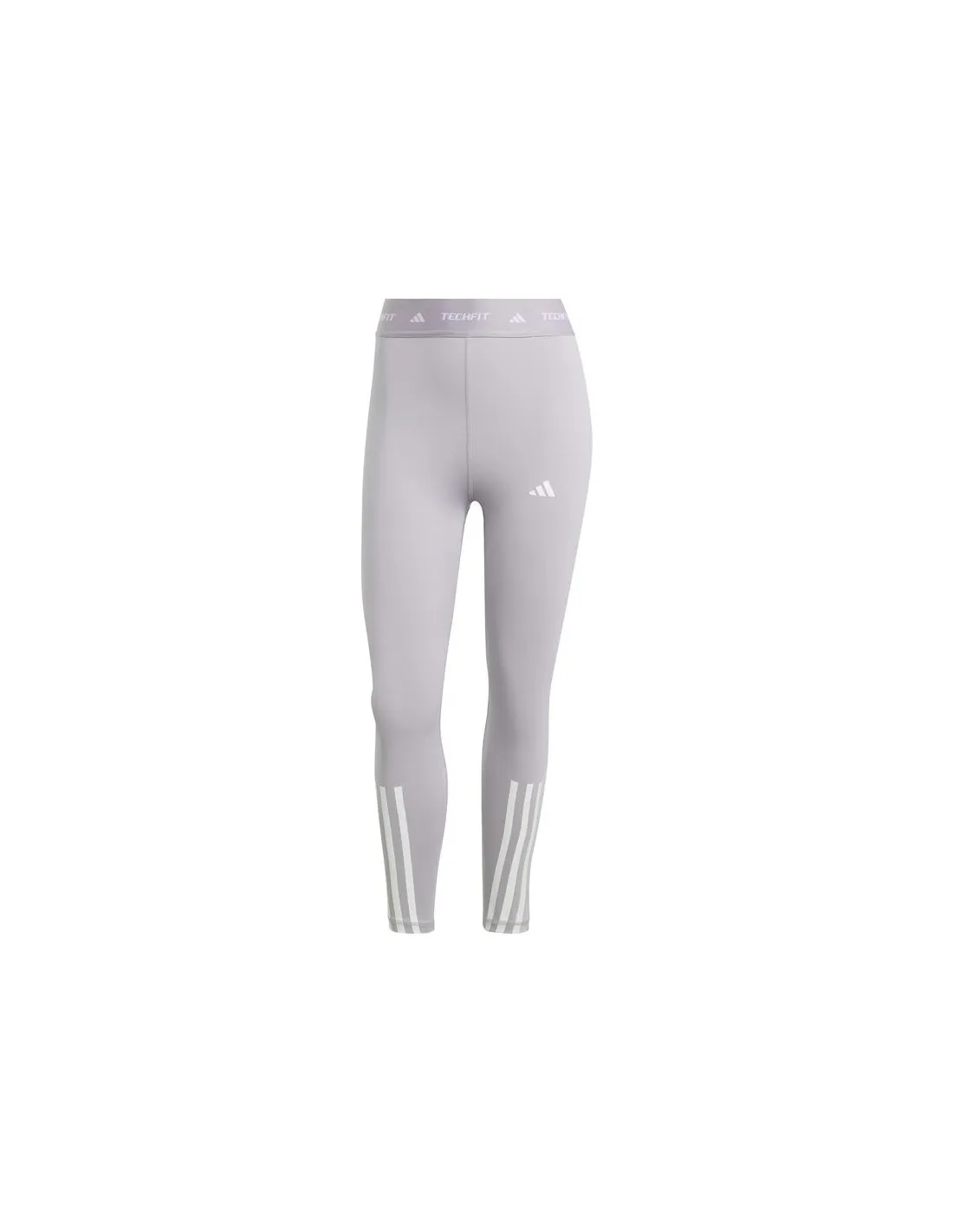 Mallas de Fitness adidas Techfit 3S 7/8 Mujer Gris